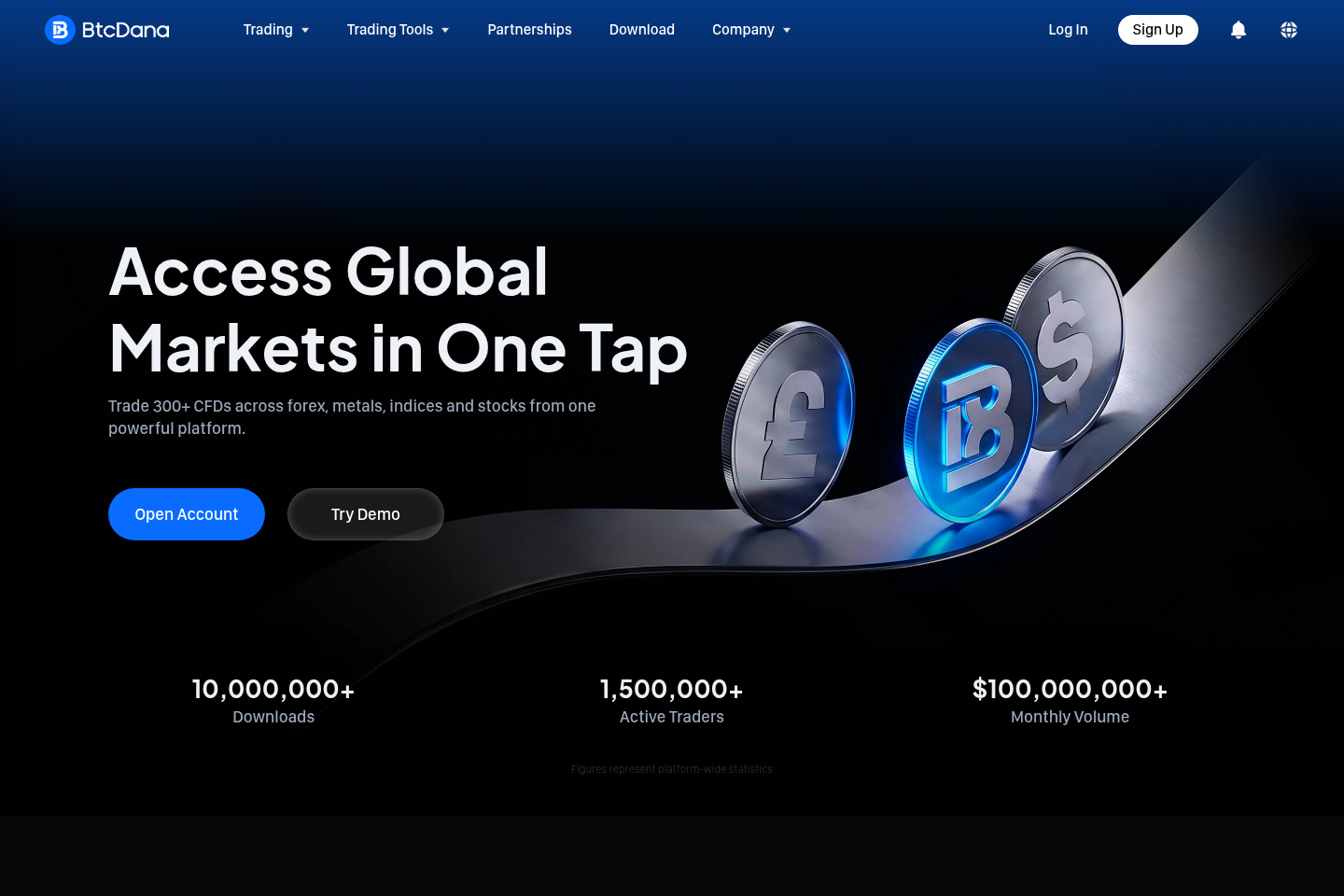 Screenshot of BTCDana