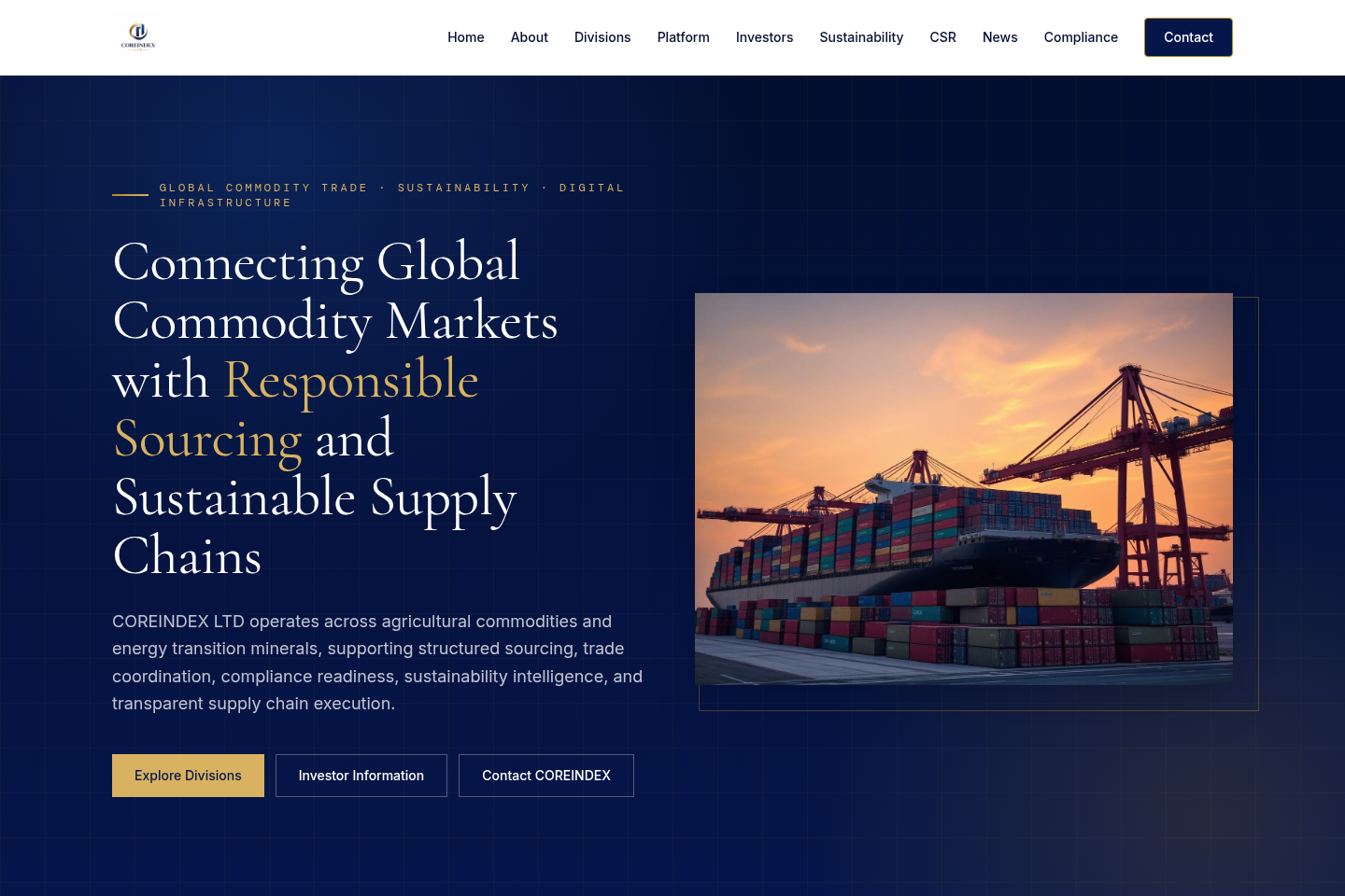 Screenshot of COREINDEX
