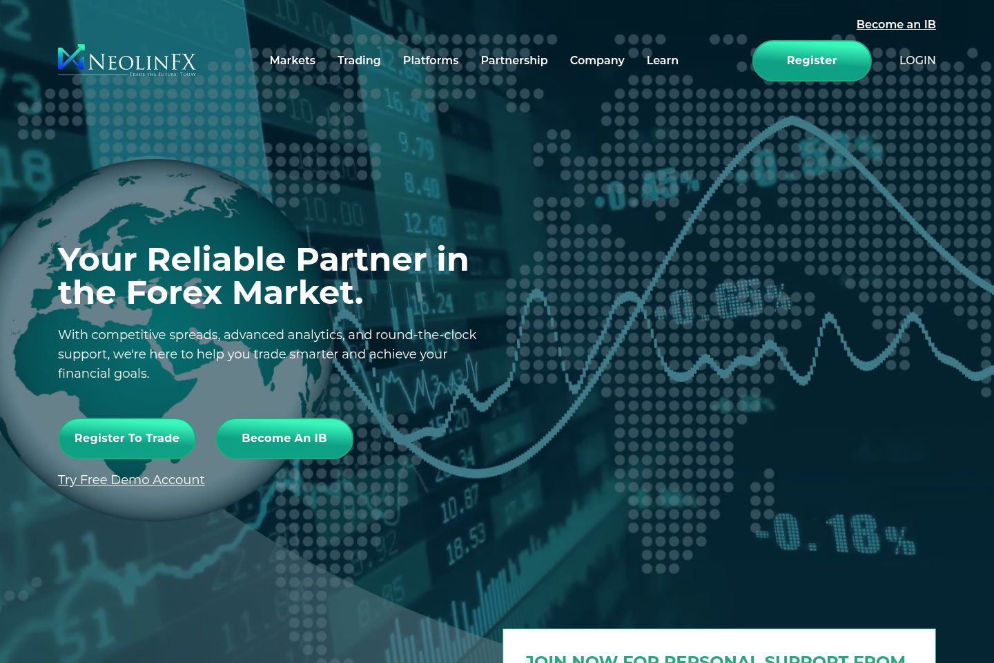 Screenshot of Neolinfx