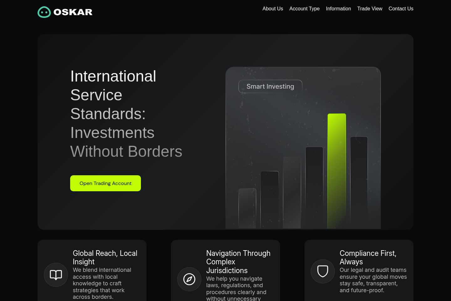 Screenshot of Oskarinvest