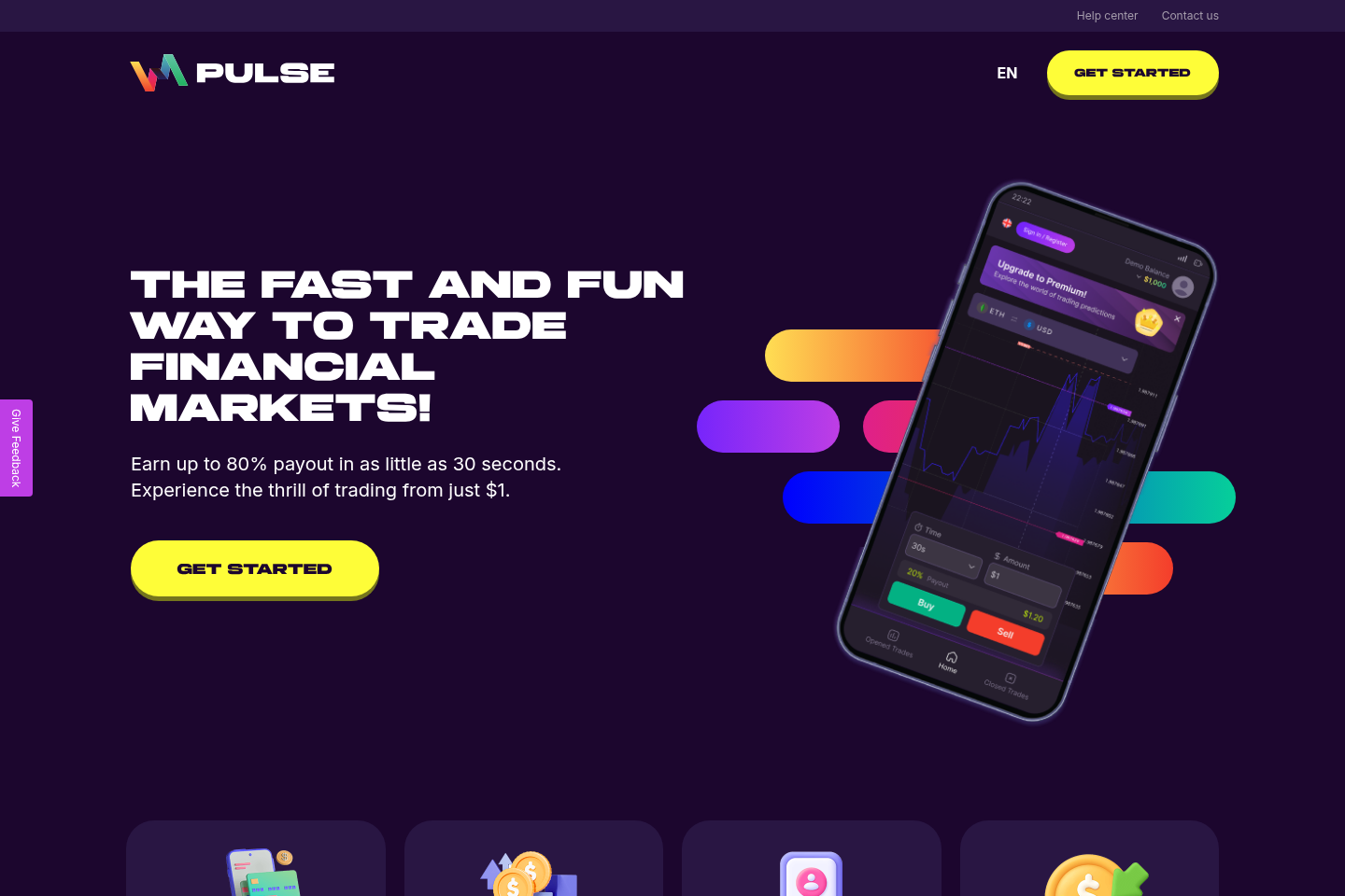 Screenshot of Pulsetrade