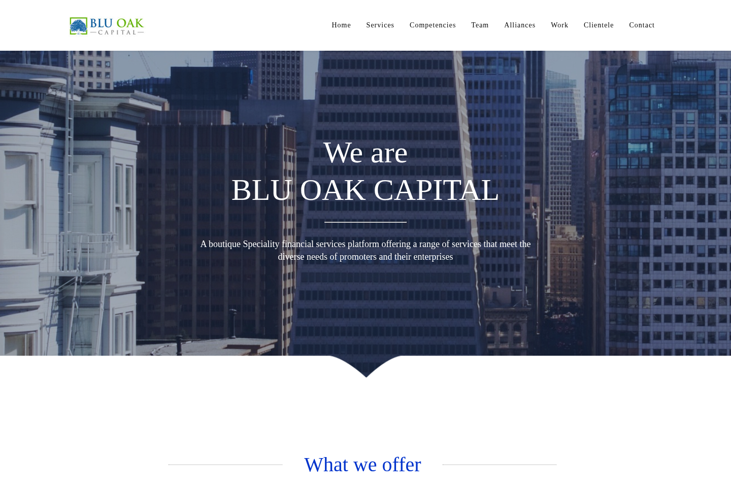 Screenshot of Bluoakcapital