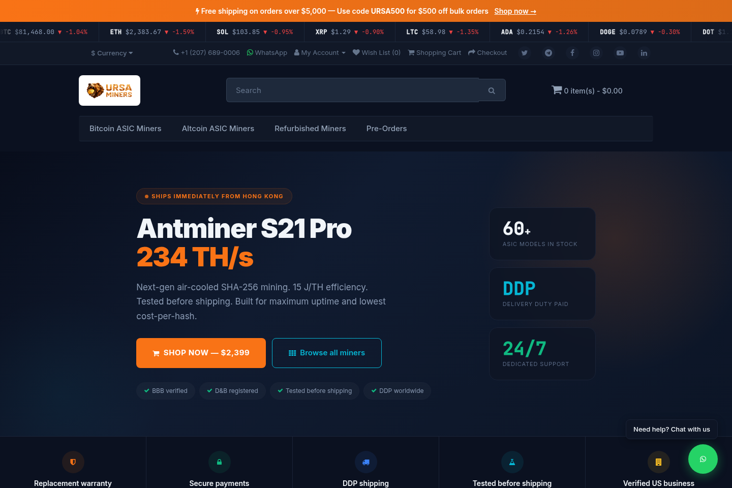 Screenshot of Ursa Miners