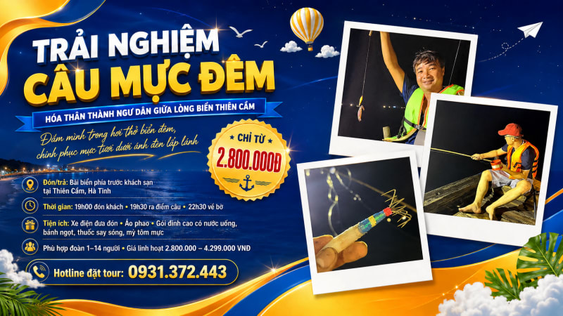 TRẢI NGHIỆM CÂU MỰC ĐÊM
