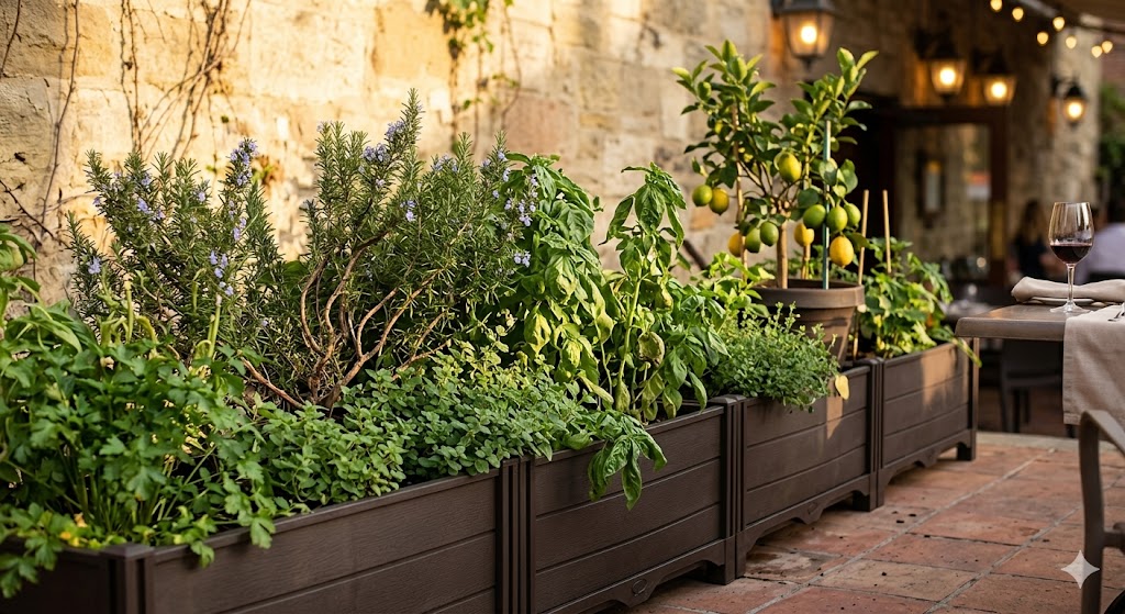 Restaurant patio