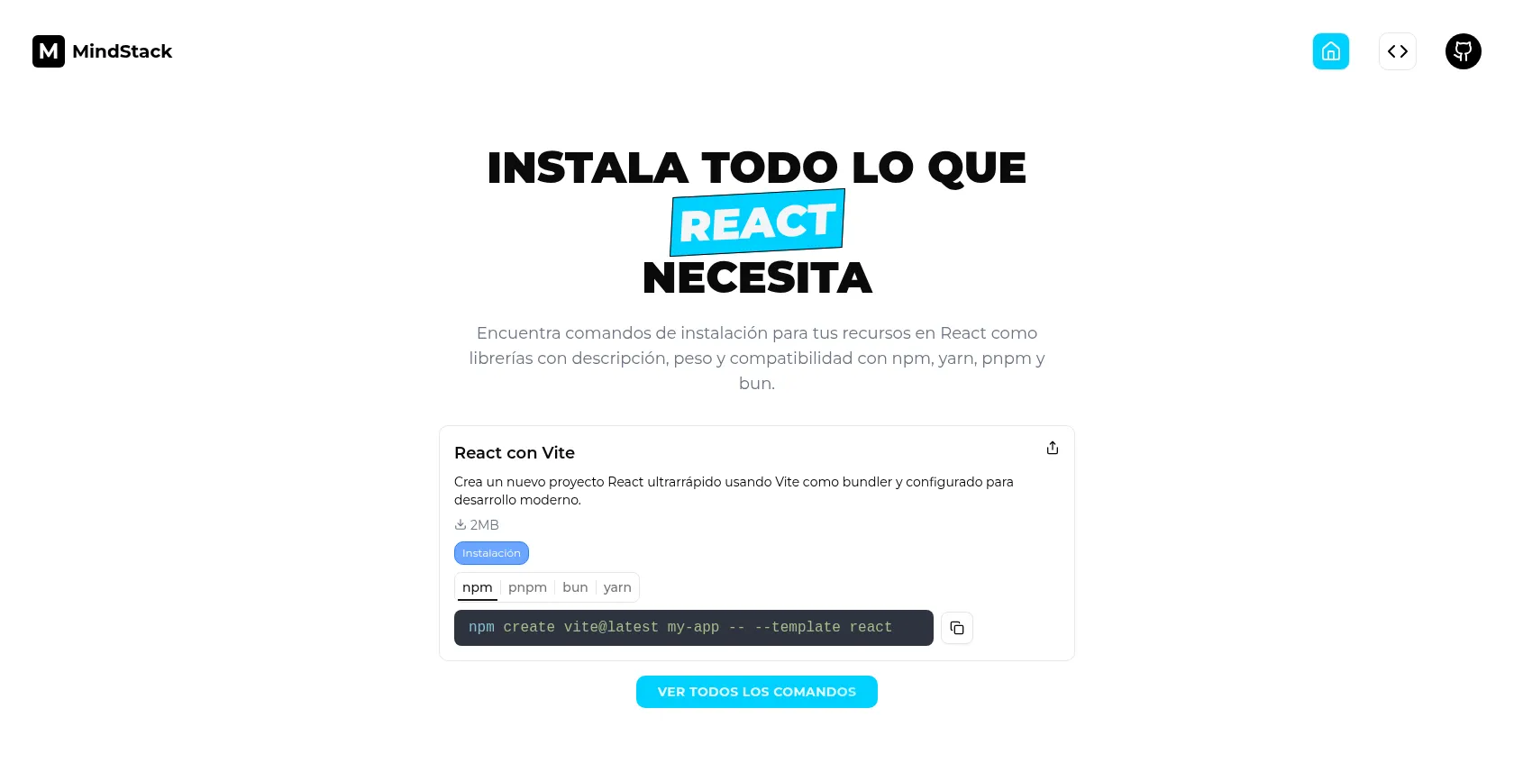 imagen de la web MindStack 