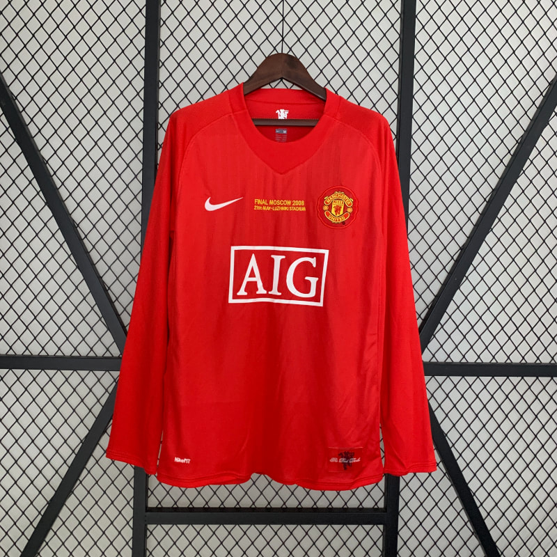 Manchester United 07-08 manga larga imagen 3