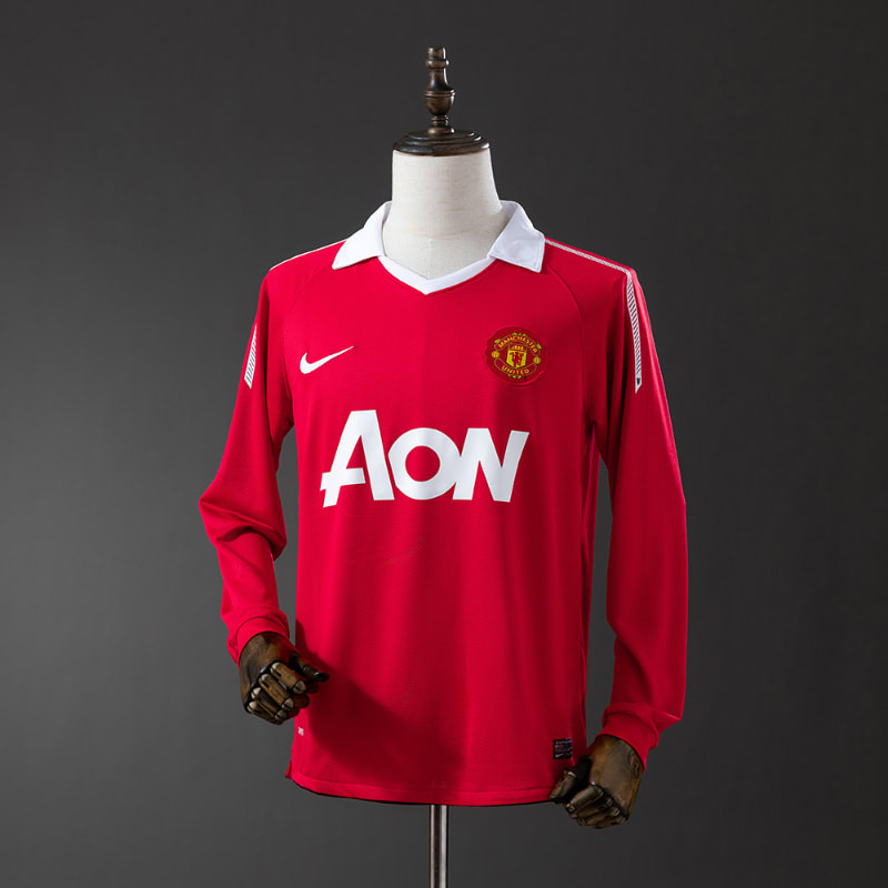 Manchester United 10-11 manga larga