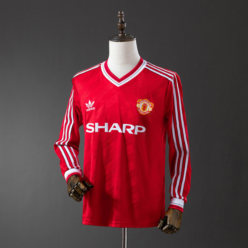 Manchester United 86-88 manga larga imagen 3