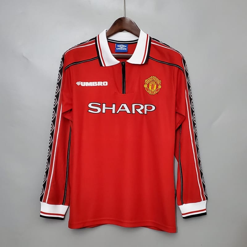 Manchester United 98-99 manga larga