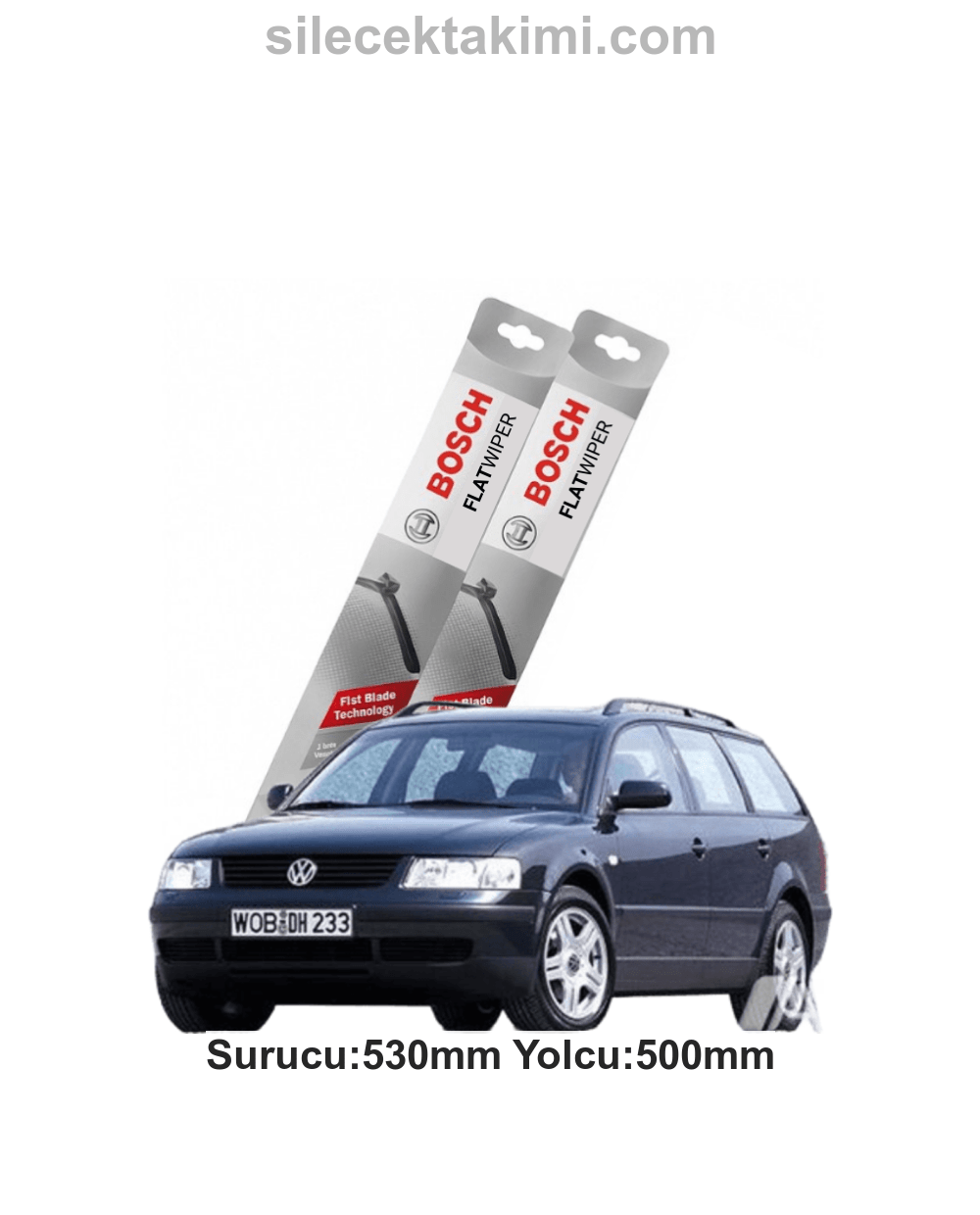 Volkswagen Passat Variant 2000 Silecek Takımı Ön Bosch Flat Wiper