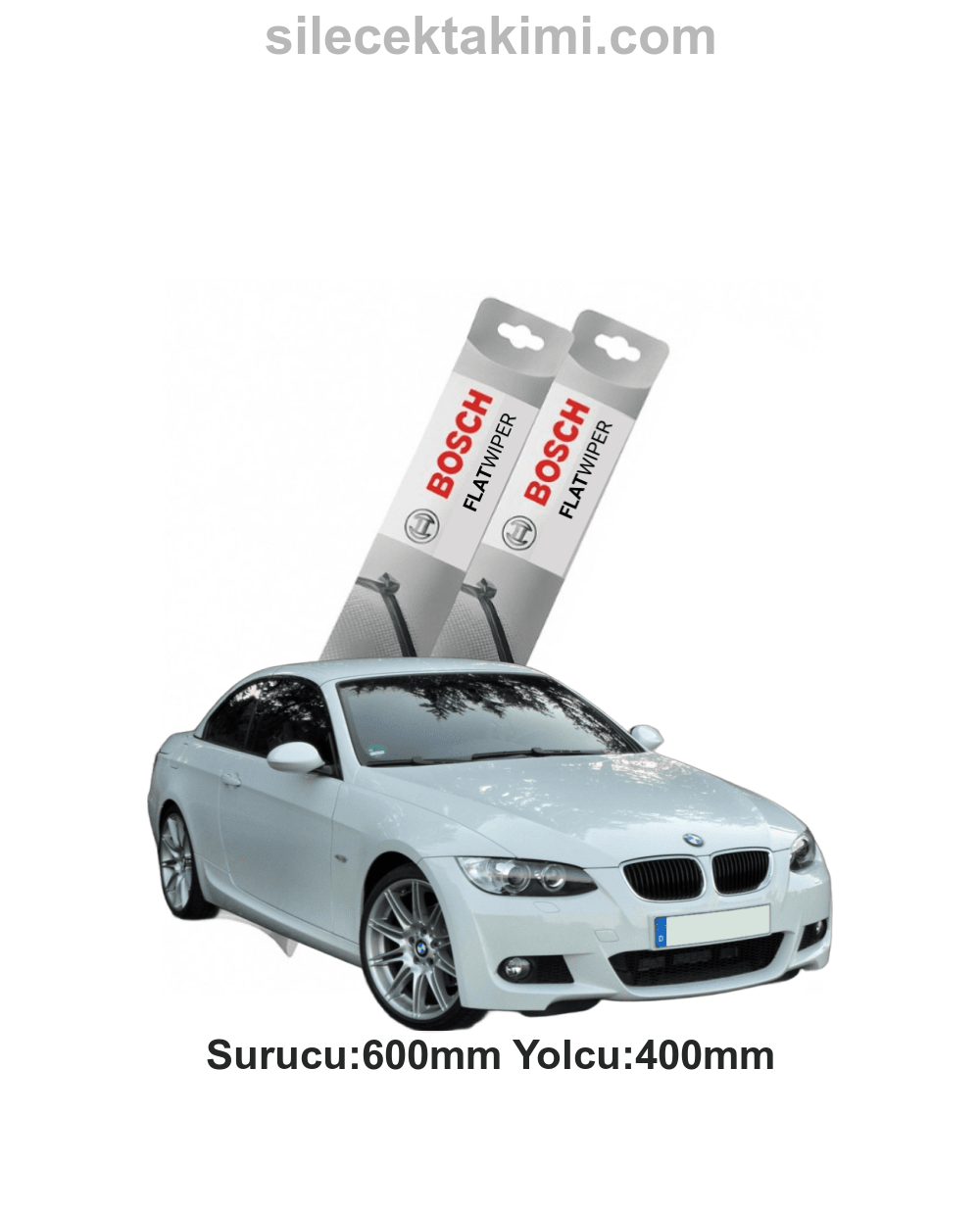 Bmw E93 Silecek Takımı 2012 Model ( 3 Serisi ) Ön Bosch Flat Wiper