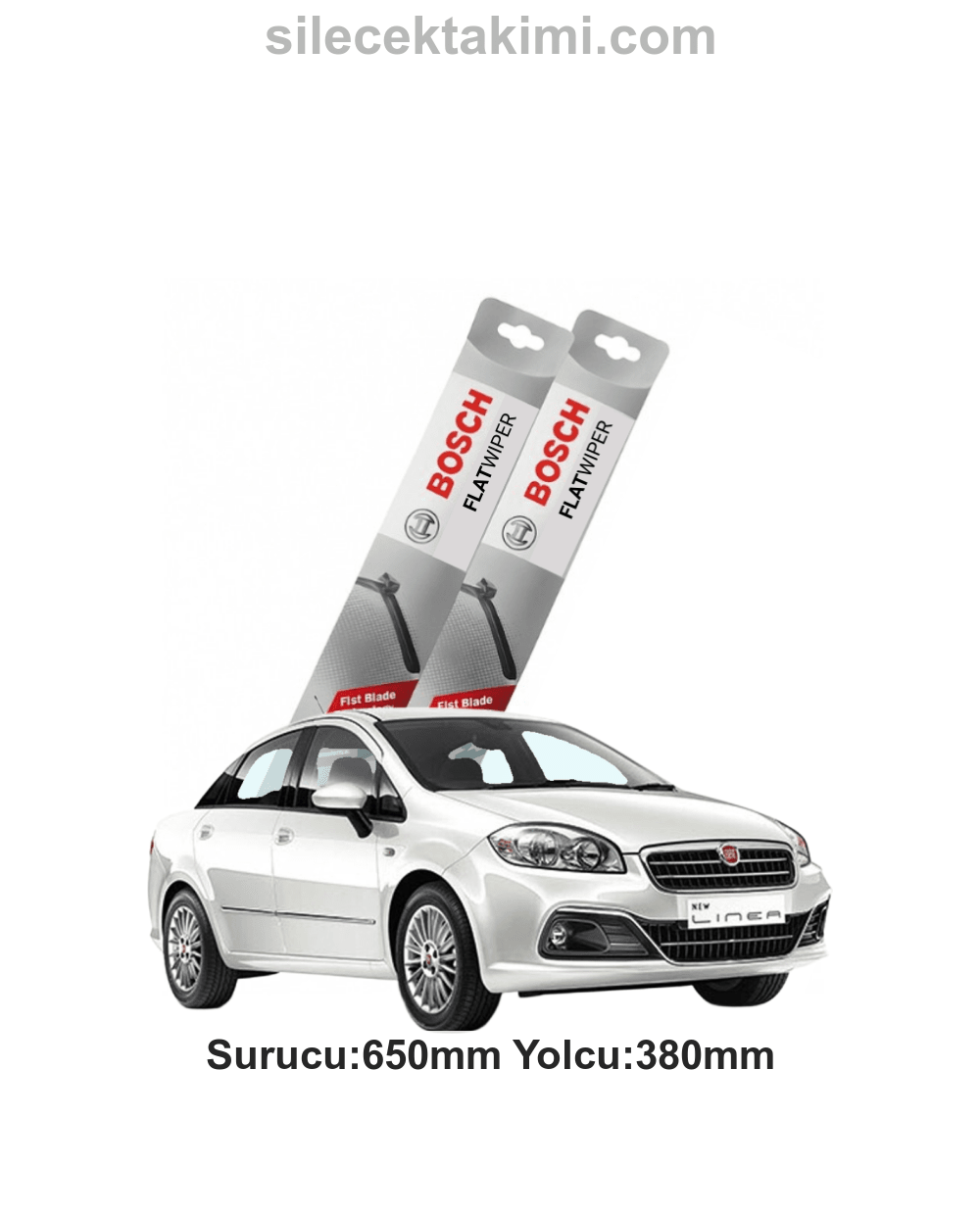 Fiat Linea 2015  Silecek Takımı Ön Bosch Flat Wiper