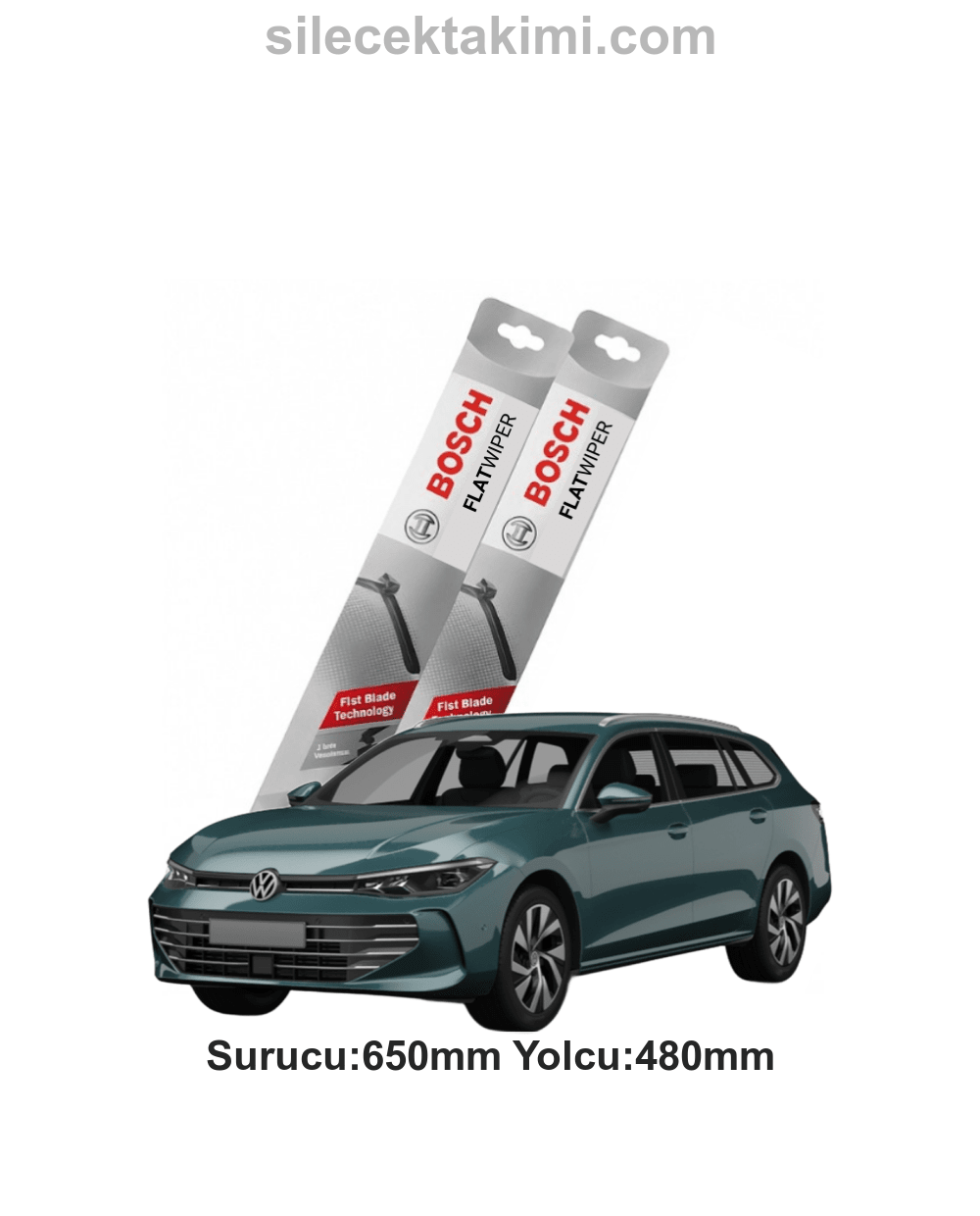 Volkswagen Passat Variant 2023 Silecek Takımı Ön Bosch Flat Wiper