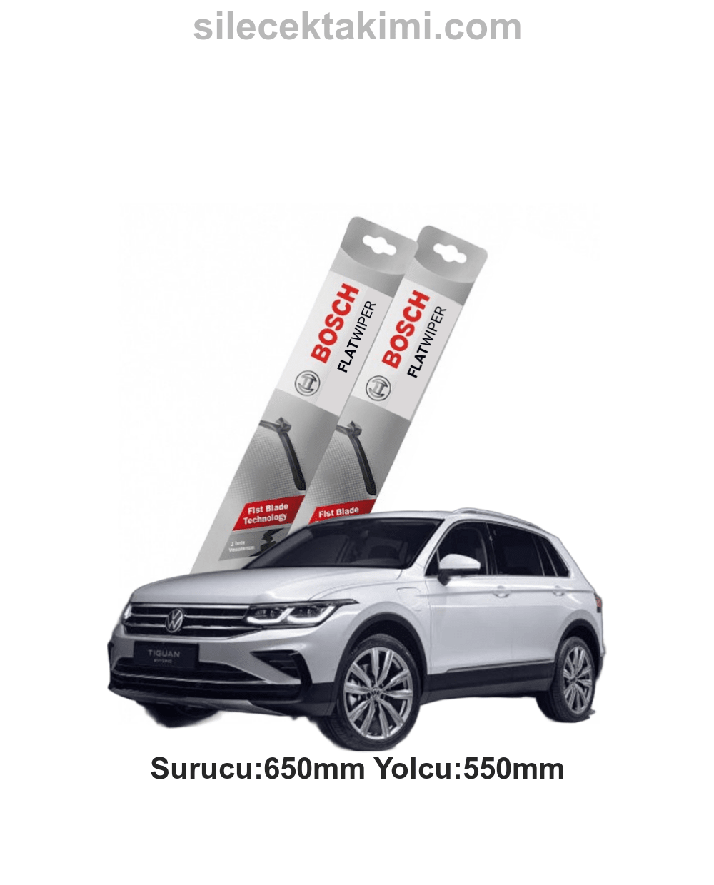 Volkswagen Tiguan 2023 Silecek Takımı Ön Bosch Flat Wiper