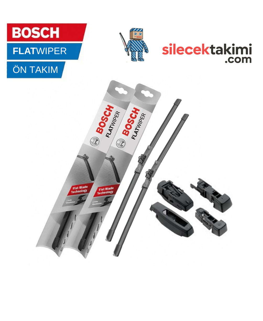 Citroen C5 2012 Silecek Takımı Ön Bosch Flat Wiper