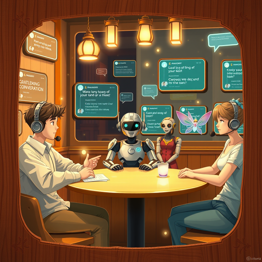 Talking with Virtual People: Chat with AI Characters