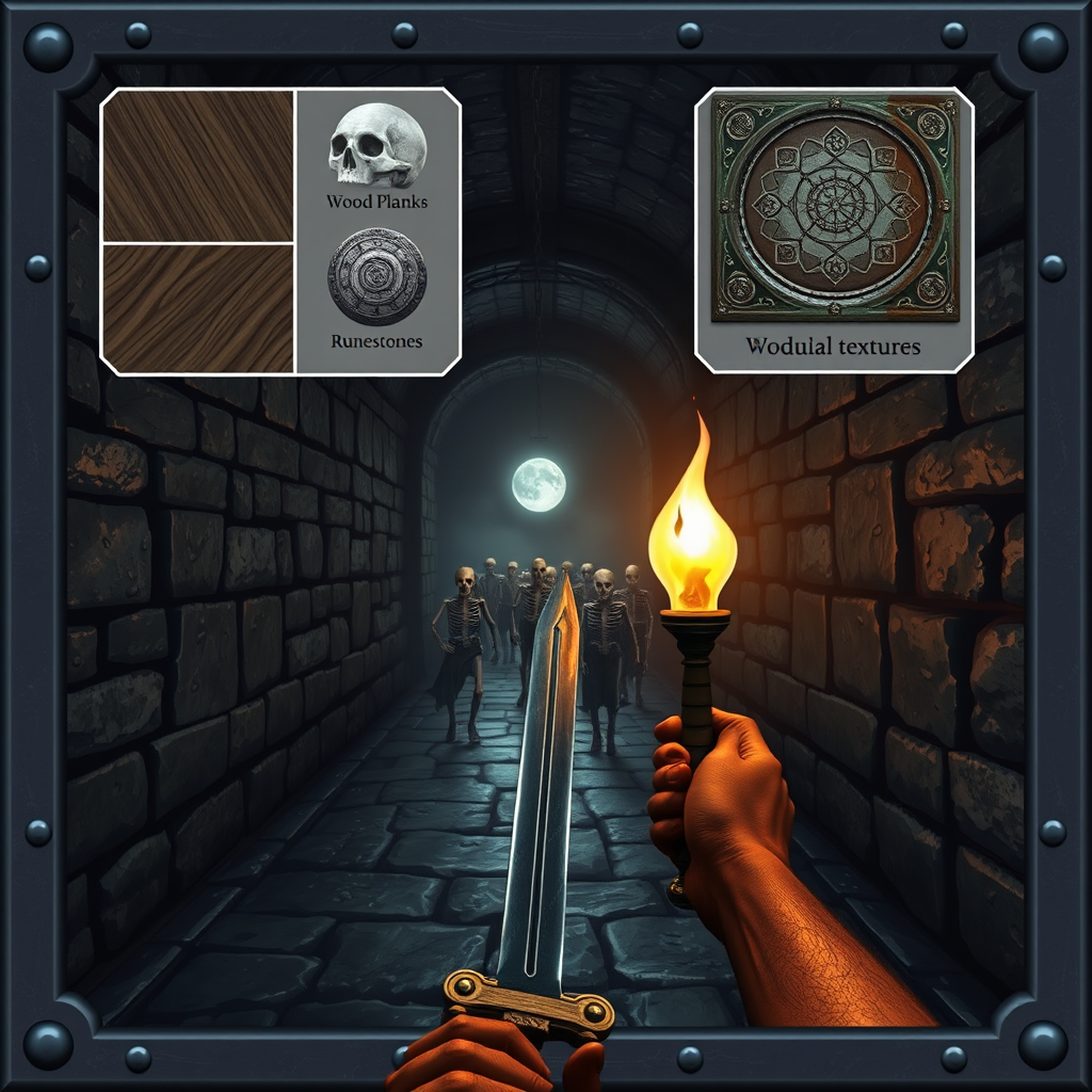First Person Dungeon Crawlers: From Assets to Gameplay