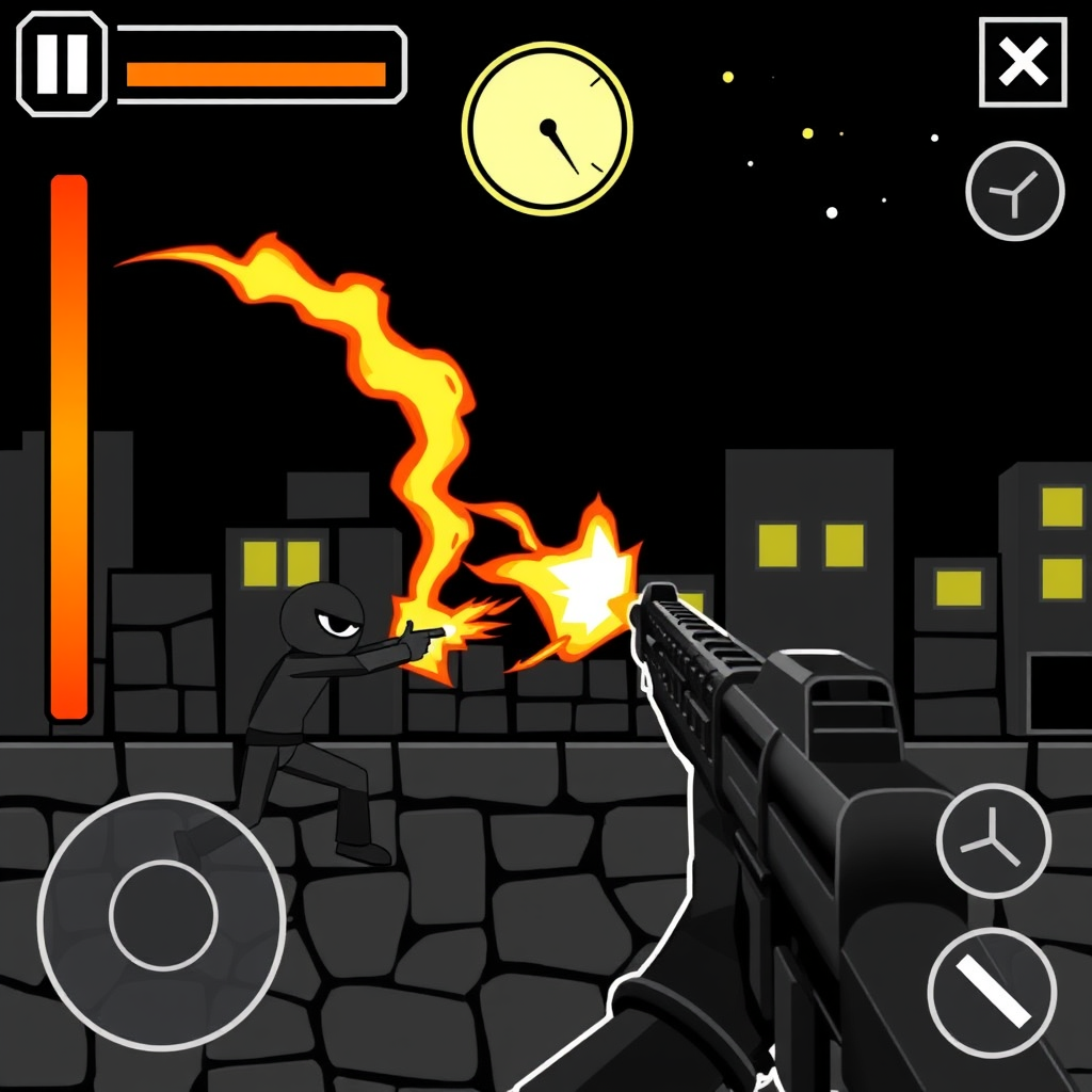 Level Up Fast in Stickman shooting game Using Survival shooter games + Time shooter game