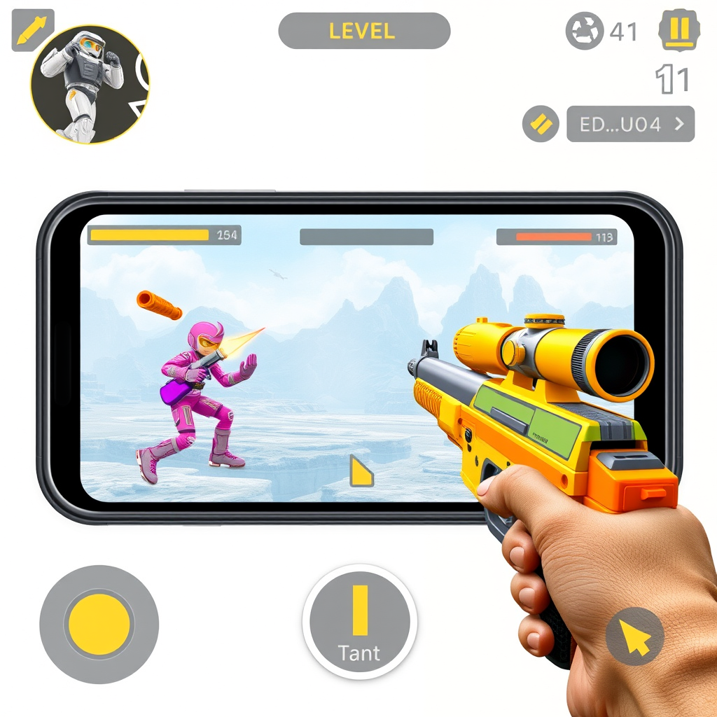 Level Up Fast in Shooting game toy Using Shooting games for android + Shooting in games