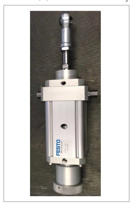 Actuador con ajuste de carrera en el retorno