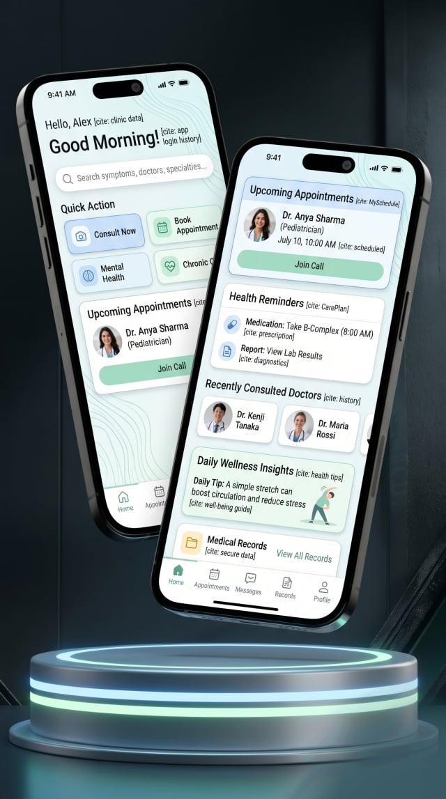 A personalized, widget-based home screen.