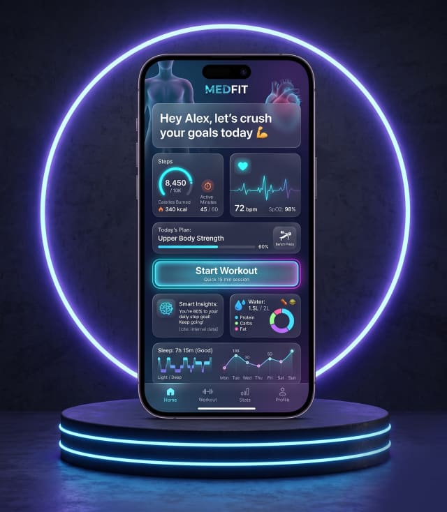 Medfit Fitness App – Smart Health & Fitness Companion