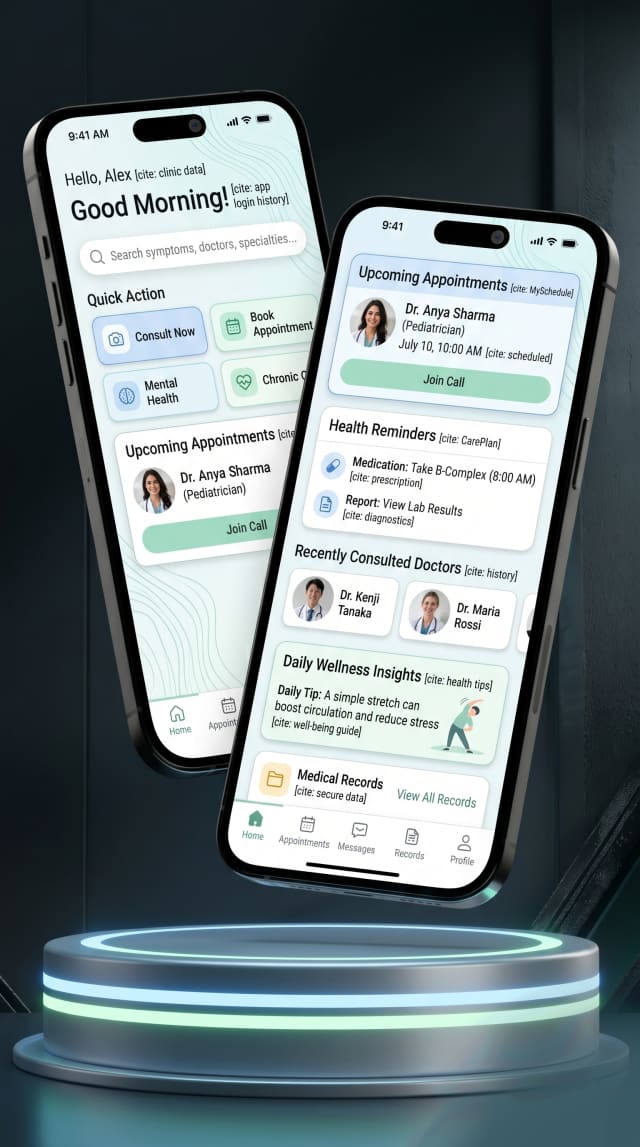A personalized, widget-based home screen.