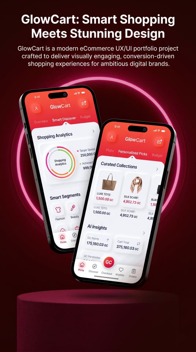 GlowCart: Smart Shopping Meets Stunning Design
