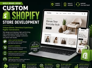 Custom Shopify store development - Service Image