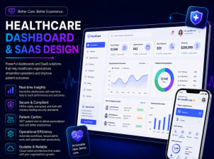 Healthcare Dashboard and SaaS Design - Service Image