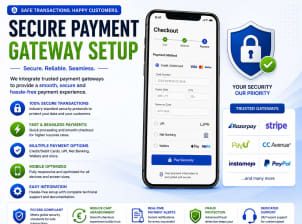 Secure payment gateway setup - Service Image