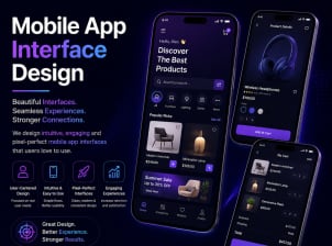 Mobile App Interface Design - Service Image