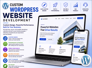 Custom WordPress Website Development - Service Image