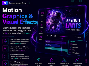 Motion Graphics & Visual Effects - Service Image