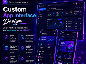 Custom App Interface Design - Service Image