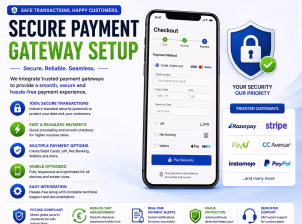 Secure payment gateway setup - Service Image