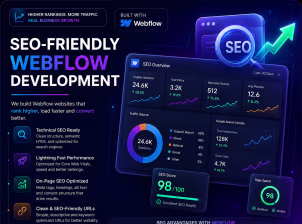 SEO-Friendly Webflow Development - Service Image