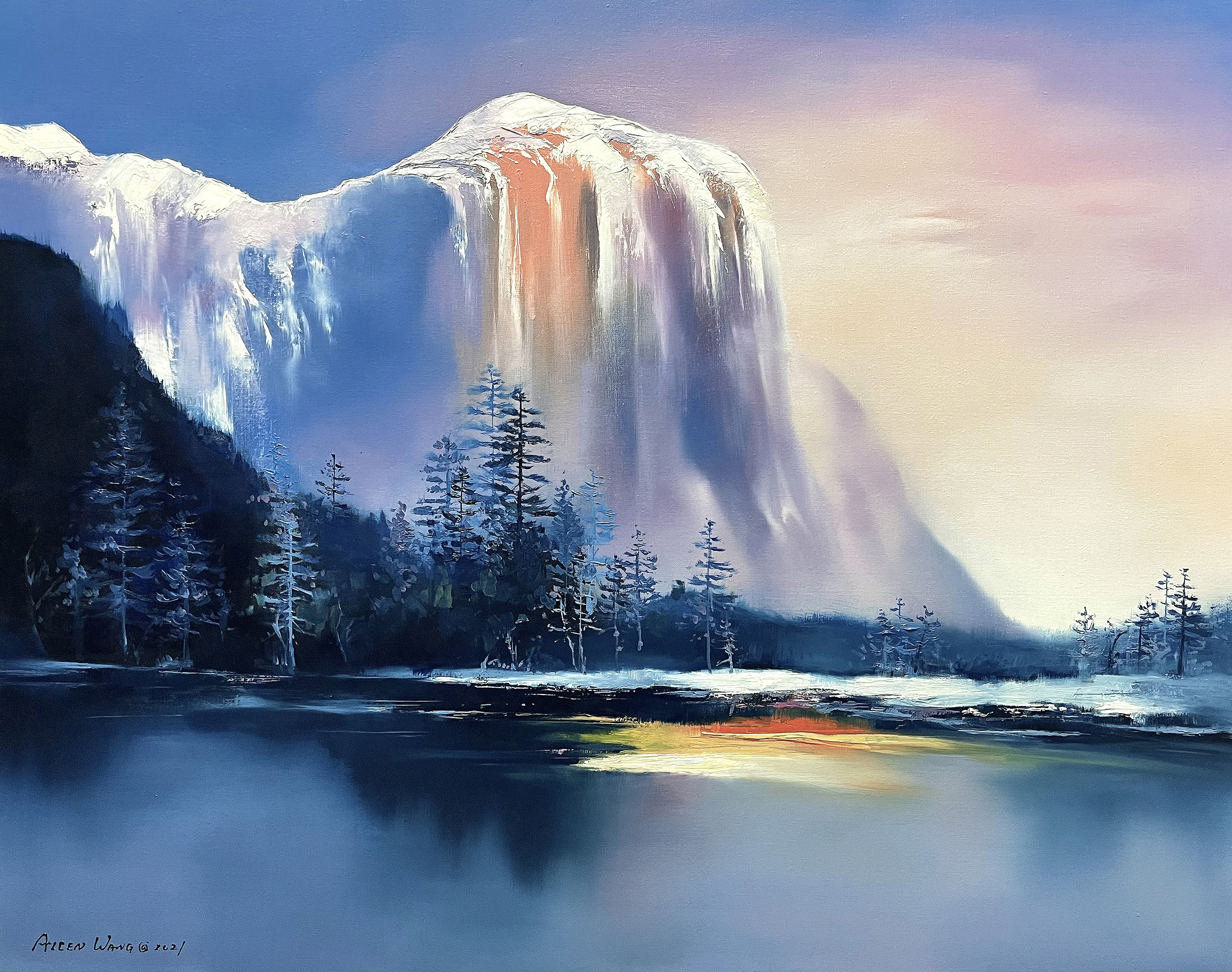 Study after H. Leung (Glacier Lake)