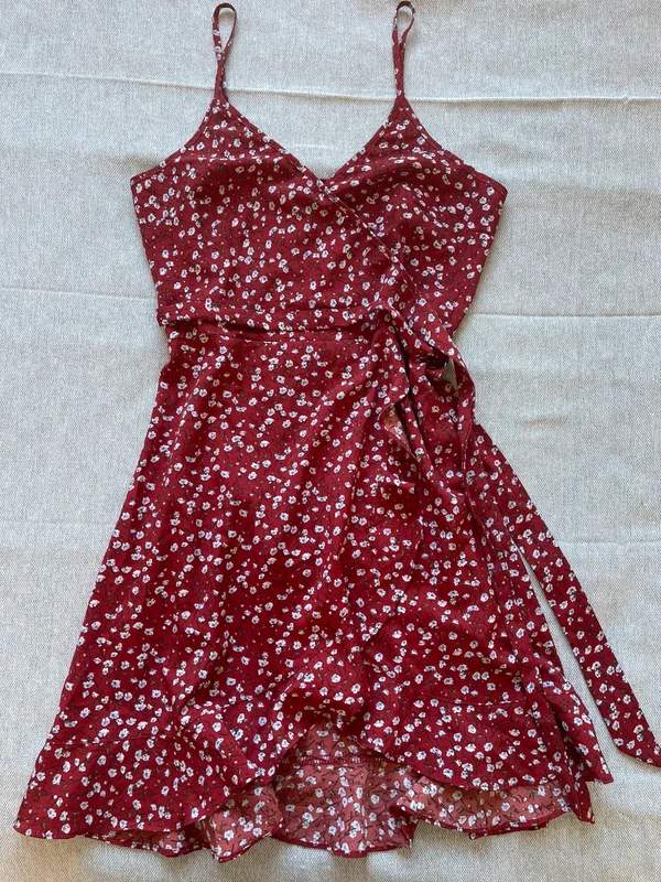 Petite robe d’été portefeuille, My Chic, Rouge, taille M / 38 / 10, Très bon état — occasion à Oran