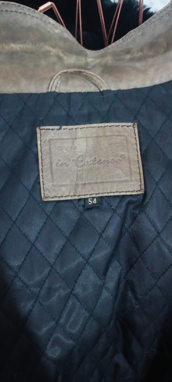 Veste en cuir de buffle véritable, In Extenso, Beige, taille XXL, Très bon état — occasion à Alger Centre (photo 4)