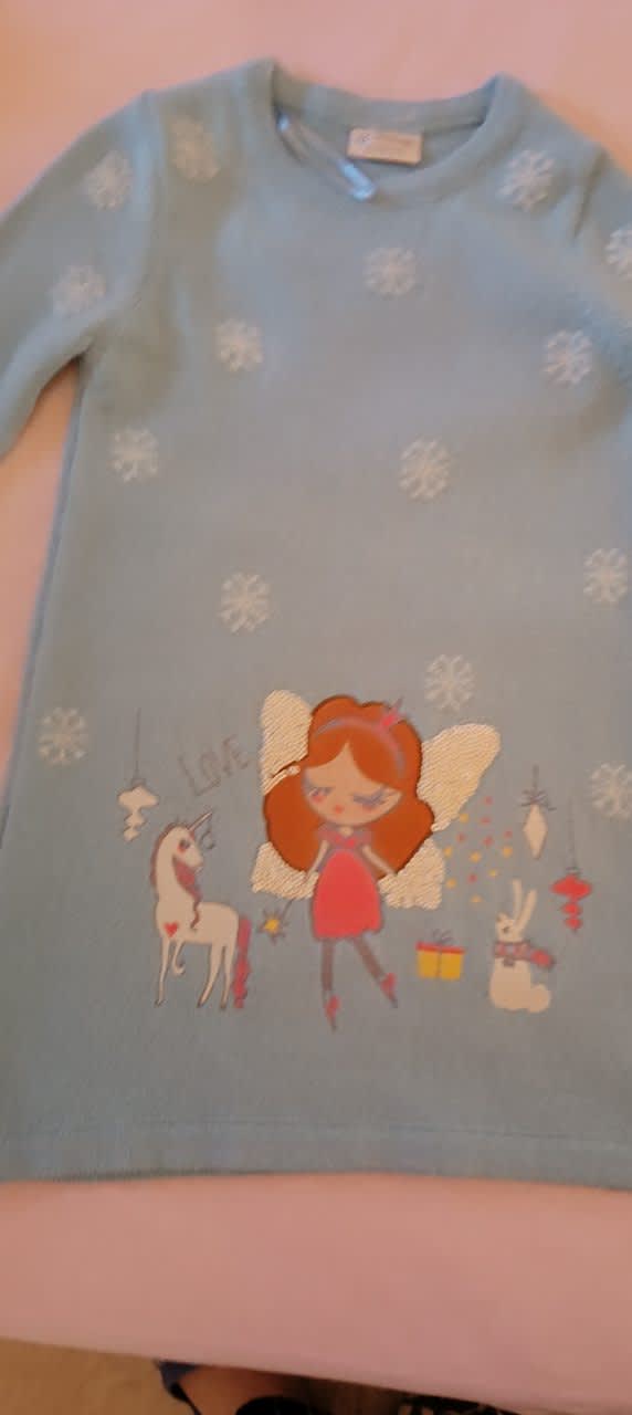 Robe 5/6 ans, Bleu, taille XS, Neuf sans étiquette — occasion à Djasr Kasentina (photo 3)