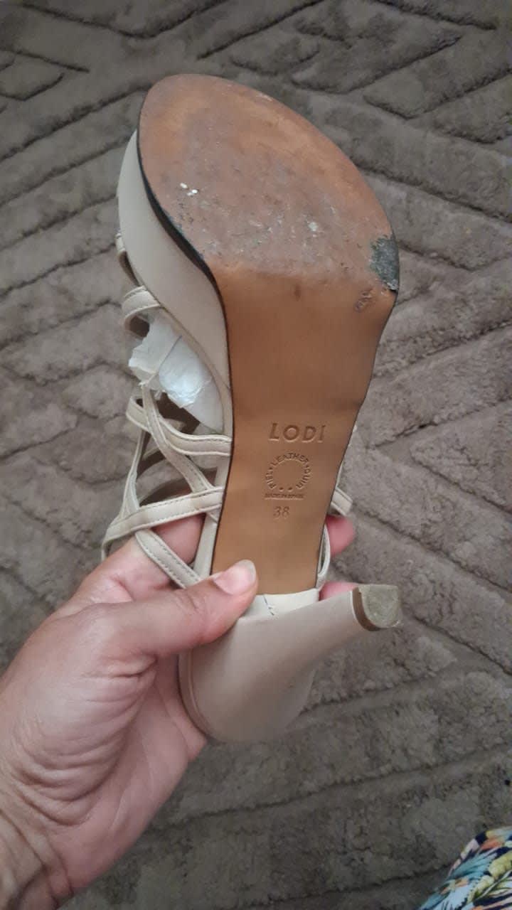 🇪🇺 ORIGINAL D’EUROPE – Sandales LODI en cuir véritable – 38, Beige, taille 38, Très bon état — occasion à Cheraga (photo 4)