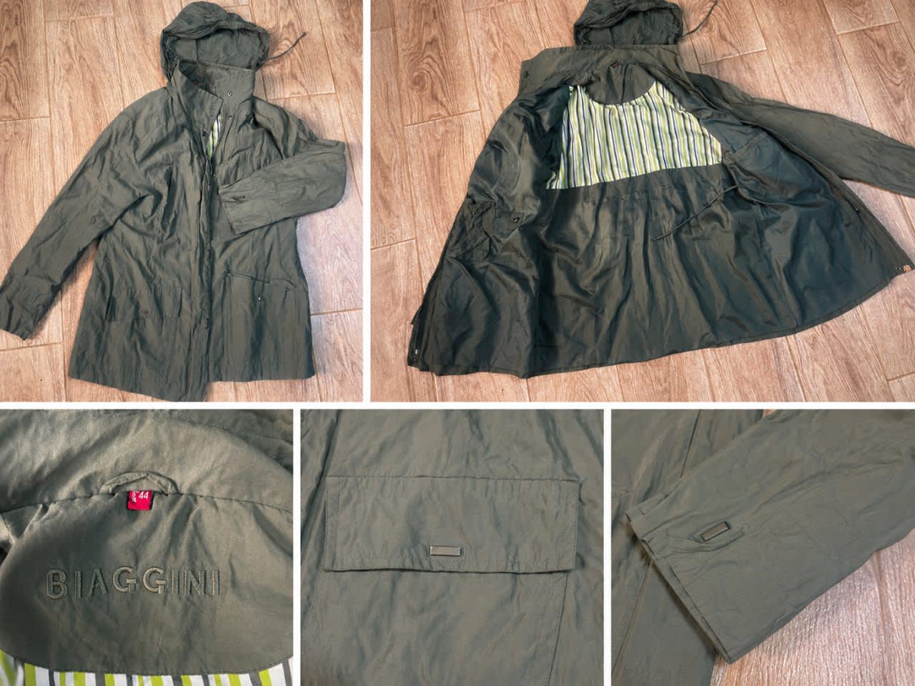 🧥 Veste / parka BIAGGINI femme – Taille 44 Belle veste BAGGINI originale, couleu vert kaki, Vert, taille XL, Très bon état — occasion à Staoueli (photo 2)