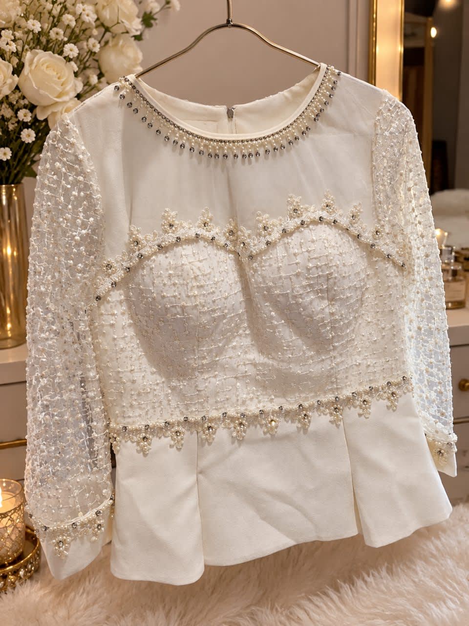 Ensemble jupe, Blanc, taille M, Neuf avec étiquette — occasion à Maatkas