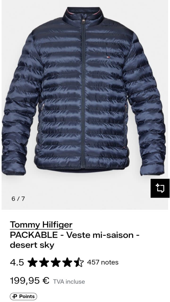Veste Tommy Hilfiger homme., Noir, taille M, Neuf avec étiquette — occasion à Akbou
