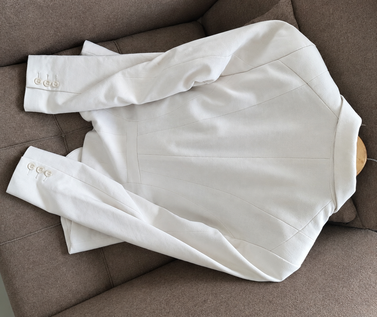 Blazer classique H&M, H&M, Blanc, taille M, Neuf sans étiquette — occasion à Oran (photo 3)
