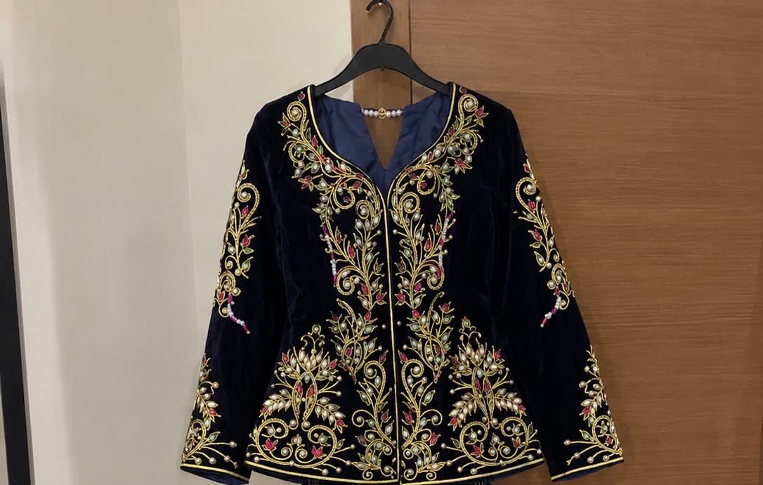 Karakou شعرة حرة, Traditional, Bleu, taille L, Neuf sans étiquette — occasion à Bachedjerah (photo 2)