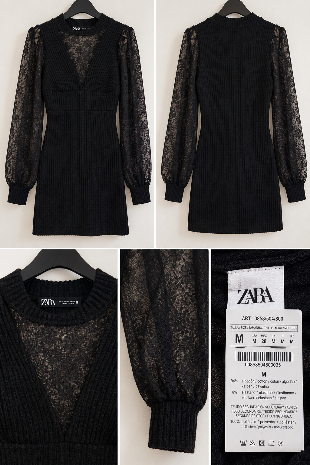 Zara robes noir — taille M, Zara, Noir, taille M, Bon état — occasion à Bir Touta