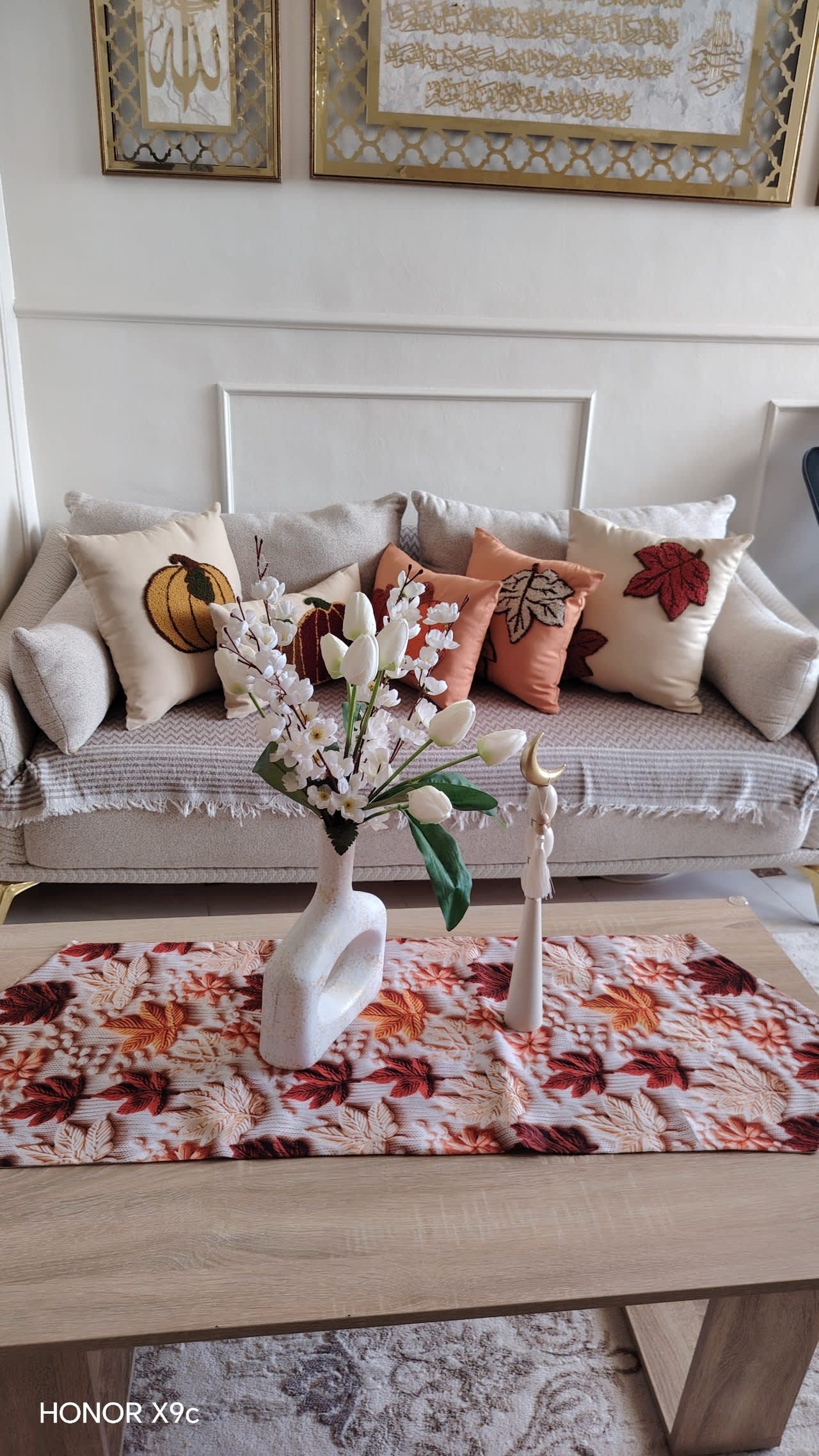 Coussin décoration d'automne, Zara, Orange, taille M, Neuf avec étiquette — occasion à Ain Benian (photo 3)